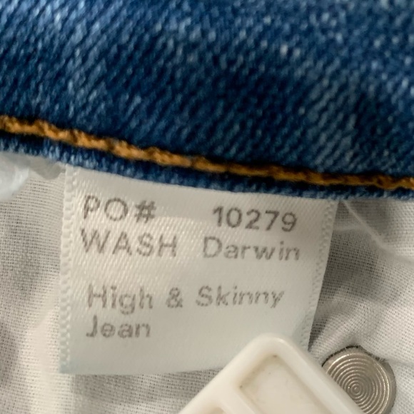 Reformation Jeans Womens Size 26 High & Skinny In Darwin Wash Organic cotton - Picture 12 of 16